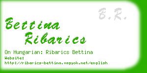 bettina ribarics business card